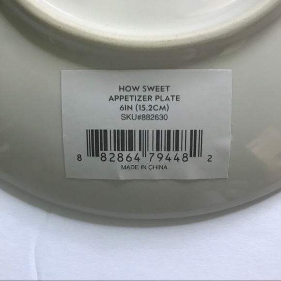 Kate Spade Lenox Plate HOW SWEET cupcake - Picture 7 of 7